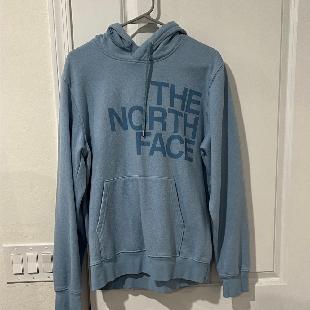 The North Face Men's Light Blue Hoodie